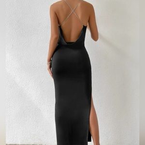 SHEIN Backless Chain Dress
